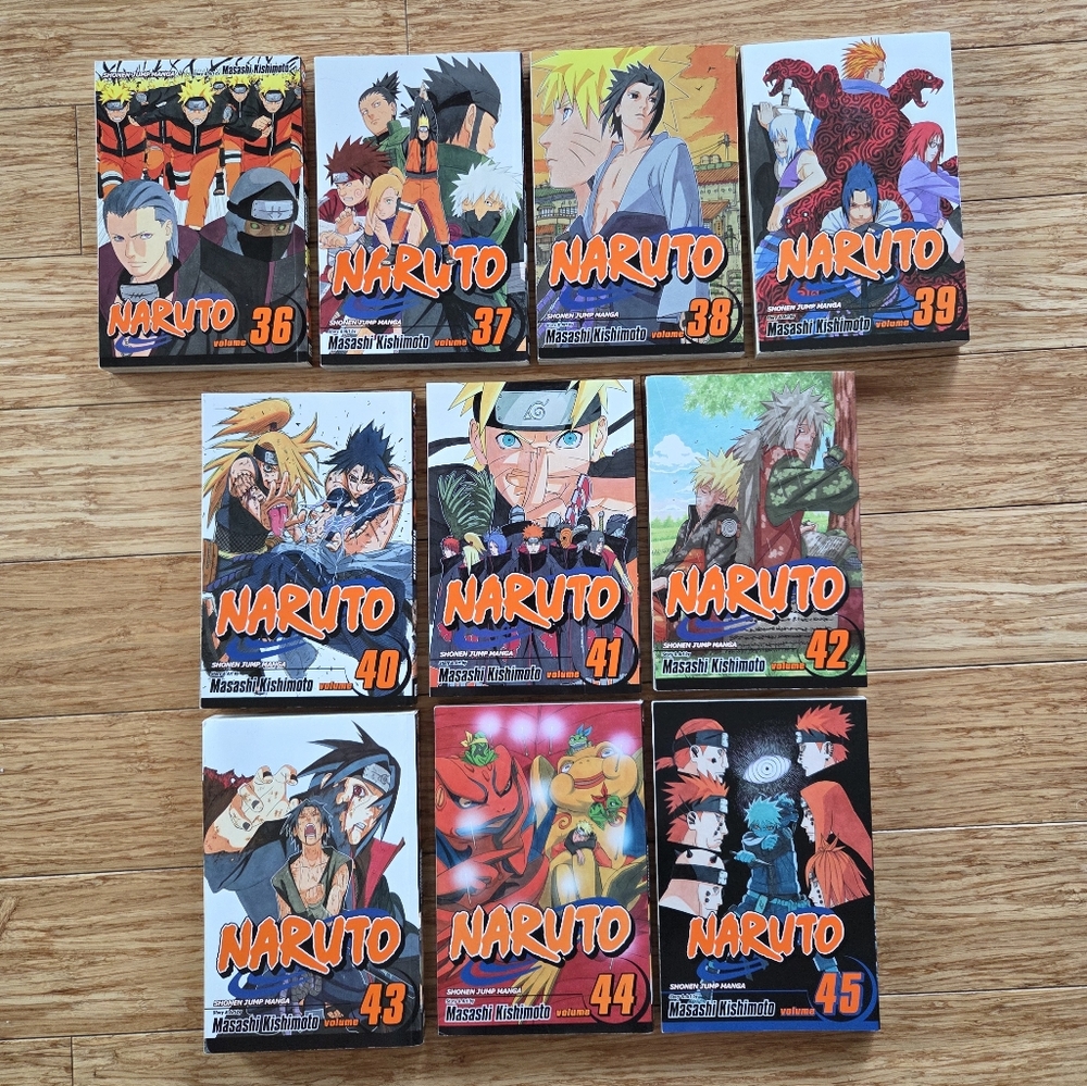 Naruto Manga Collection Volumes 36-45